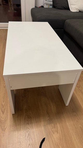 Mesa de centro elevable blanca / mesita dd salon
