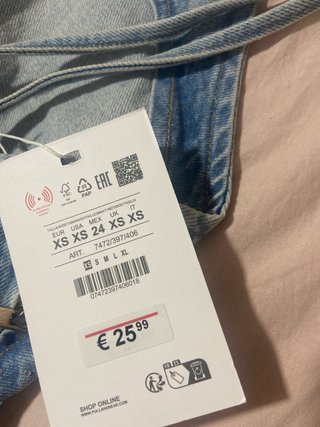 Top vaquero Pull&Bear con brillos