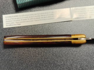 Navaja Laguiole Madera y Latón