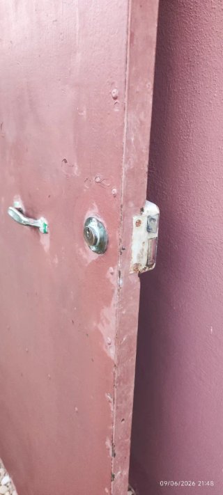 Puerta exterior metálica