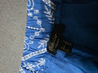 Pantalón estampado azul