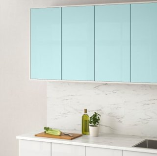 Puerta JÄRSTA IKEA turquesa claro brillo 40x40