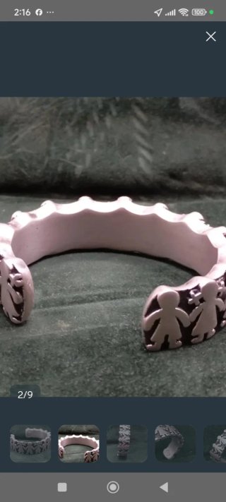 Pulsera Tous Plata 925 Rígida (Niños del mundo )