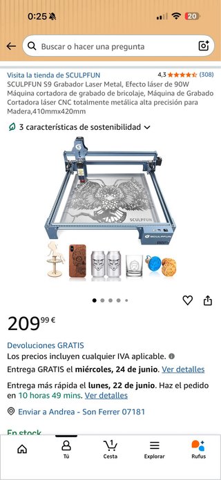 Grabador Láser SCULPFUN S9
