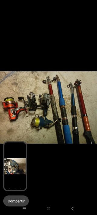 Carretes y cañas de pesca
