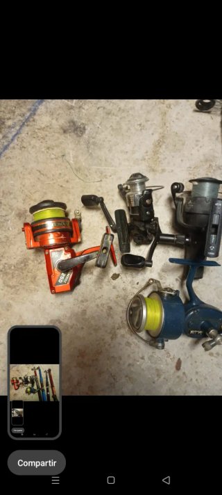 Carretes y cañas de pesca