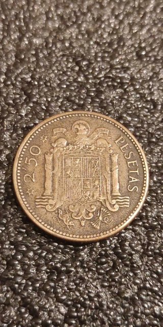 Moneda de 2'50 Pesetas del año 1953*54