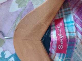 Vestido tipo camisa cuadros multicolor