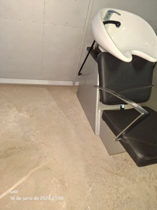 Silla peluquería con lavacabezas