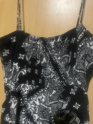 Mono bandana negro y blanco