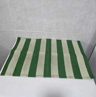 Cortina de ducha y Alfombra + Anillas para cortin