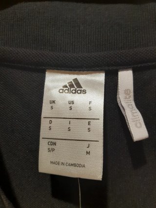 Polo Adidas Negro Talla M