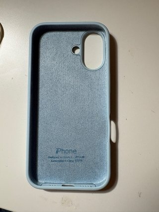Custodia iPhone 16 blu in silicone