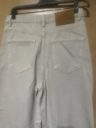 Pantalones Bershka Wide Leg Beige