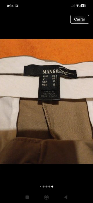 Traje Mango Beige