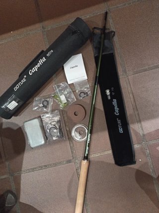 Kit Caña de pesca Tenkara - mosca Goture Capella