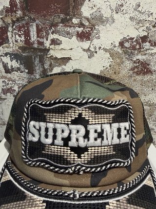 Gorra Supreme Camo Trucker Original Bordada Mesh