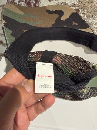 Gorra Supreme Camo Trucker Original Bordada Mesh