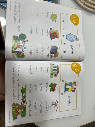 Letra a letra, 1 Primaria cartilla de lectura