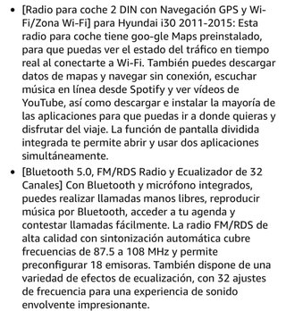 Pantalla CarPlay para Hyundai i30