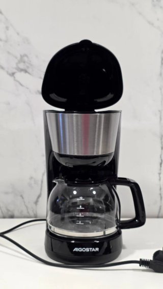 Cafetera Aigostar Goteo Negra