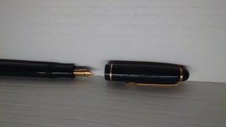 Pluma Montblanc Vintage Negra Original
