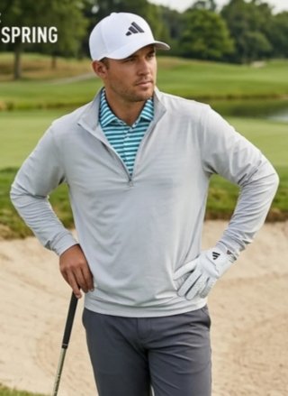 Gorra Adidas Bordada Golf Performance Blanca/Negra