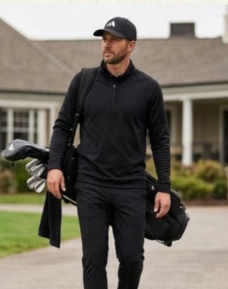 Gorra Adidas Bordada Golf Performance Blanca/Negra