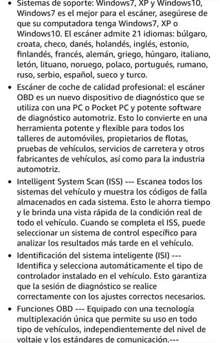 Escáner OBD2 con Bluetooth