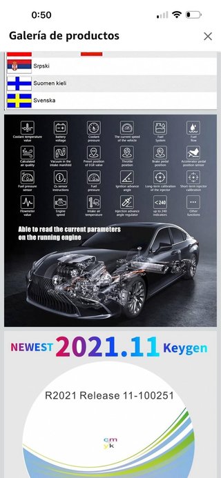 Escáner OBD2 con Bluetooth