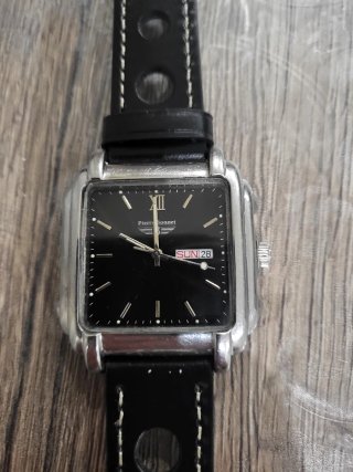 Orologio Pierre Bonnet Quadrato Nero Argento
