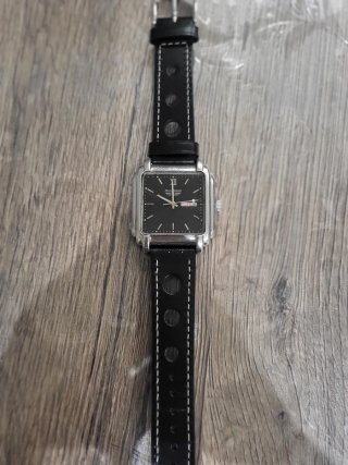 Orologio Pierre Bonnet Quadrato Nero Argento