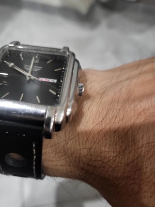 Orologio Pierre Bonnet Quadrato Nero Argento