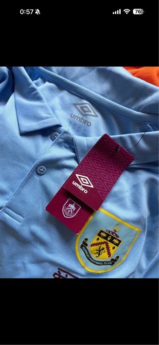 Camiseta Polo Burnley Umbro Azul