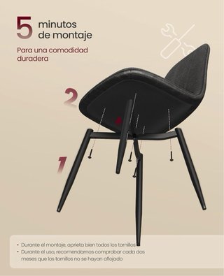Mesa y dos sillas nuevas