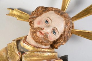 65 cm. Escultura del apóstol Santiago