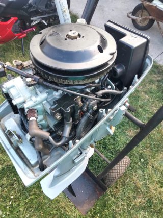 Motor fueraborda Evinrude auxiliar