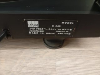 Tocadiscos BSR-S240 Negro