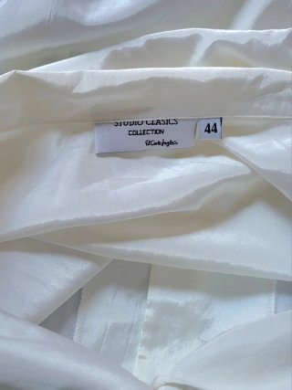 Camisa blanca manga larga con brillo