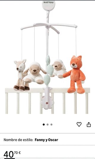 Cuna IKEA GONATT blanca 60x120 cm
