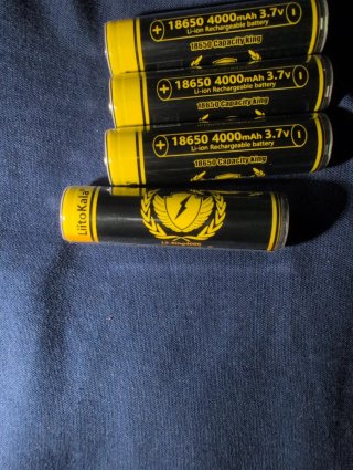4x Baterías LiitoKala 18650 4000mAh 3.7v