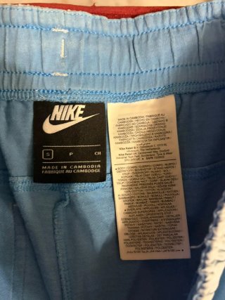 Pantalón corto Nike hombre azul y beige