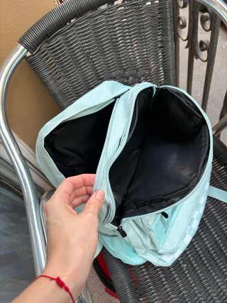 Mochila juvenil color menta y blanco