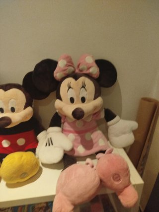 Lote peluches Mickey y Minnie Disney Grandes