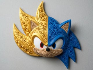 Cuadro 3D Mario Plástico Beige/Rojo