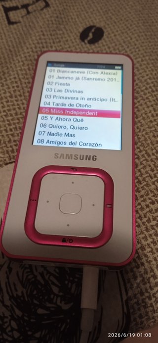 Lettore MP3/4 Samsung YP-Q3 Rosa/Bianco
