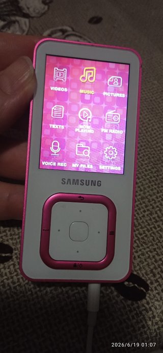 Lettore MP3/4 Samsung YP-Q3 Rosa/Bianco