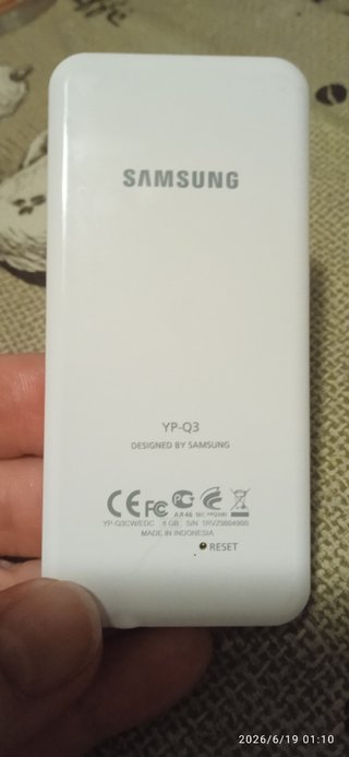 Lettore MP3/4 Samsung YP-Q3 Rosa/Bianco