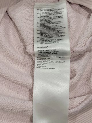 Sudadera Mujer Algodón Rosa Adidas Talla Única