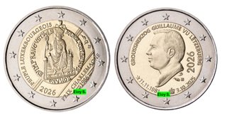 Monedas Conmemorativas Luxemburgo 2026